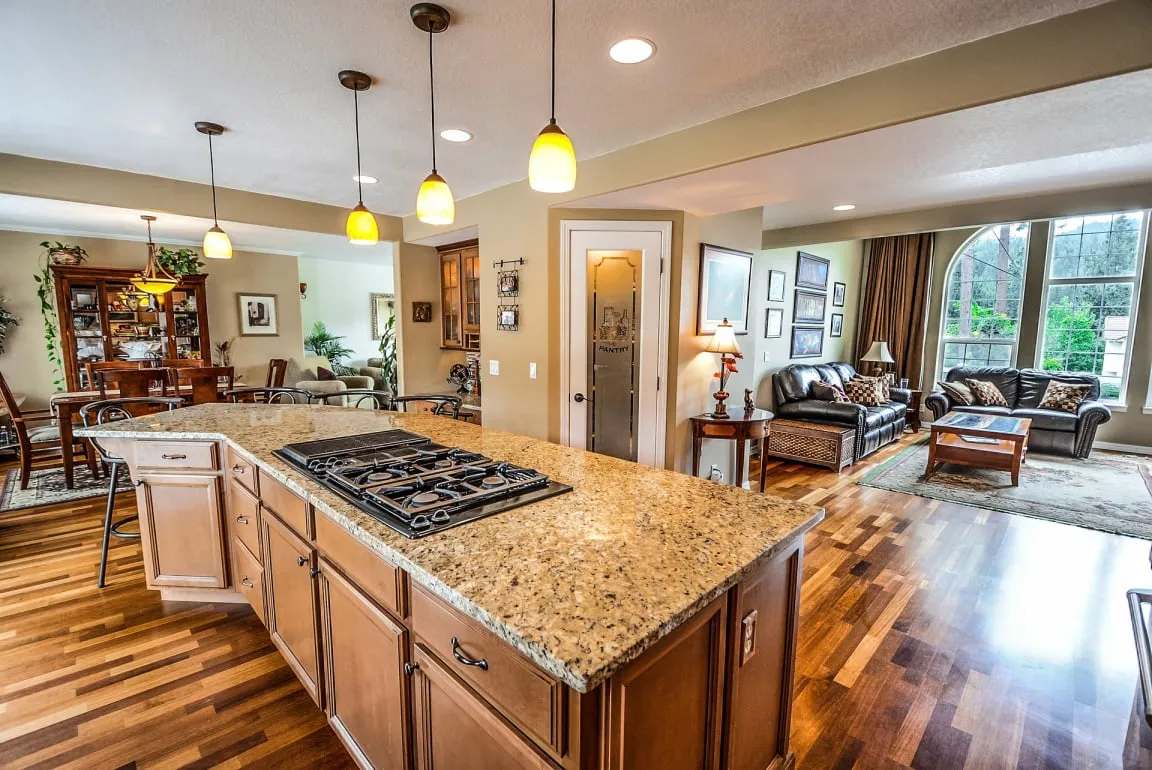 Warm architectural illumination and interior detail